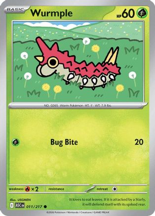 Wurmple 011 - Reverse Holofoil ME Ascended Heroes