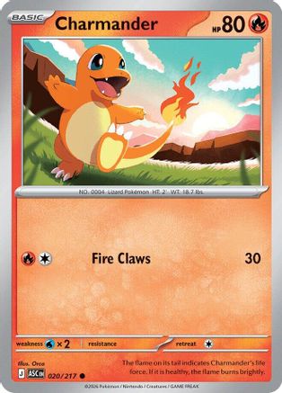 Charmander 020 - Reverse Holofoil ME Ascended Heroes