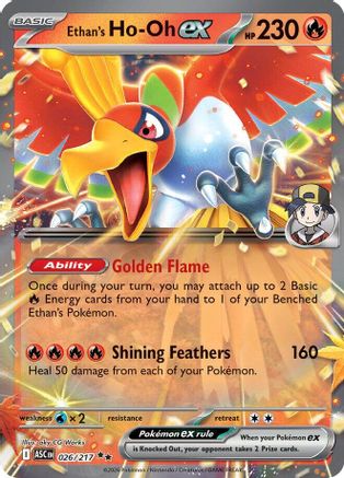 Ethan's Ho-Oh ex 026 - Holofoil ME Ascended Heroes