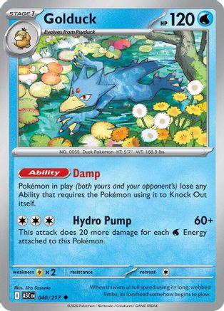 Golduck 040 - Reverse Holofoil ME Ascended Heroes