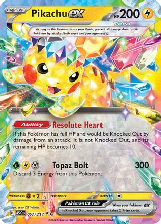 Pikachu ex 057/217 - Holofoil ME Ascended Heroes