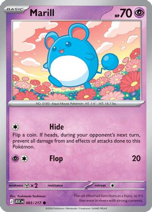 Marill 083/217 - Reverse Holofoil ME Ascended Heroes