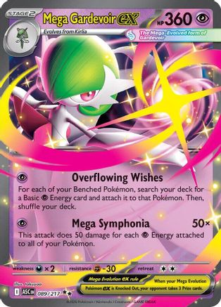Mega Gardevoir ex 089 - Holofoil ME Ascended Heroes