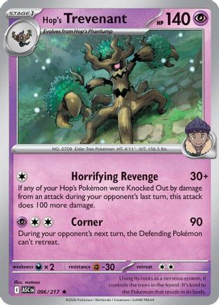Hop's Trevenant 096/217 - Reverse Holofoil ME Ascended Heroes