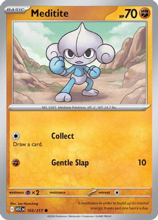 Meditite 103 - Reverse Holofoil ME Ascended Heroes