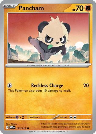 Pancham 115 - Reverse Holofoil ME Ascended Heroes