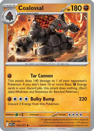 Coalossal 120 - Reverse Holofoil ME Ascended Heroes