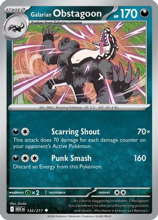 Galarian Obstagoon 132/217 ME Ascended Heroes