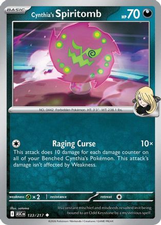 Cynthia's Spiritomb 133/217 ME Ascended Heroes