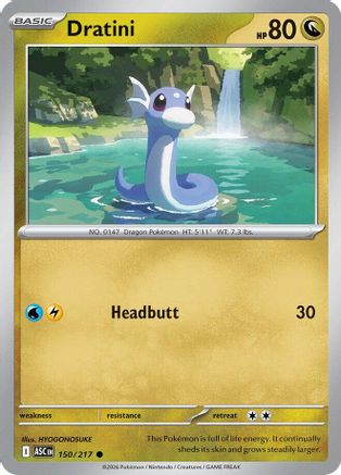 Dratini 150 - Reverse Holofoil ME Ascended Heroes