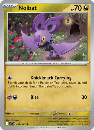 Noibat 156 - Reverse Holofoil ME Ascended Heroes