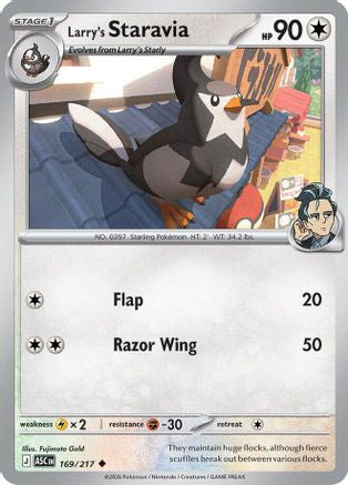 Larry's Staravia 169 - Reverse Holofoil ME Ascended Heroes
