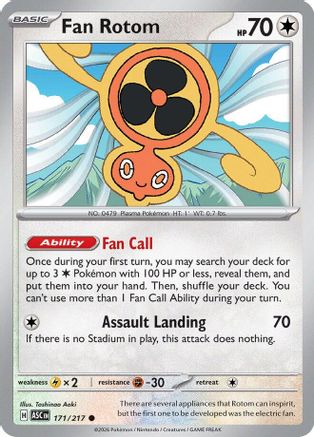 Fan Rotom 171/217 ME Ascended Heroes