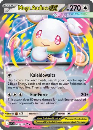 Mega Audino ex 172/217 - Holofoil ME Ascended Heroes
