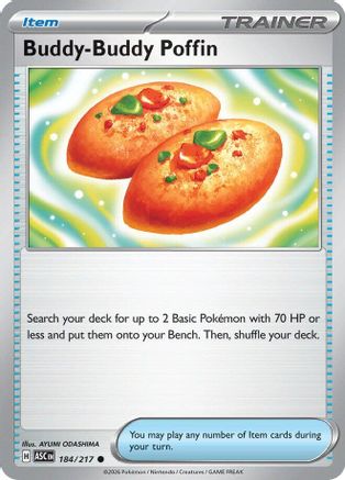 Buddy-Buddy Poffin 184 - Reverse Holofoil ME Ascended Heroes