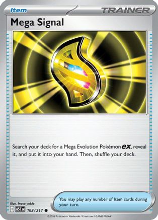 Mega Signal 193 - Reverse Holofoil ME Ascended Heroes