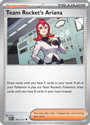 Team Rocket's Ariana 202 - Reverse Holofoil ME Ascended Heroes