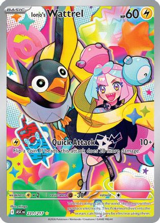 Iono's Wattrel 231/217 - Holofoil ME Ascended Heroes
