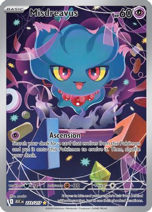 Misdreavus 233/217 - Holofoil ME Ascended Heroes