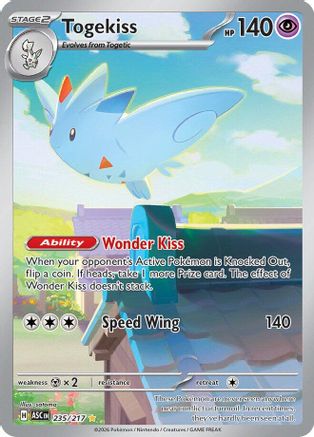 Togekiss 235/217 - Holofoil ME Ascended Heroes