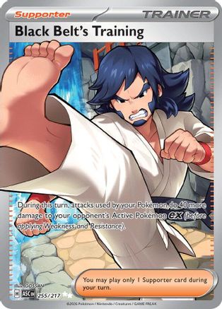Black Belt's Training 255 - Holofoil ME Ascended Heroes