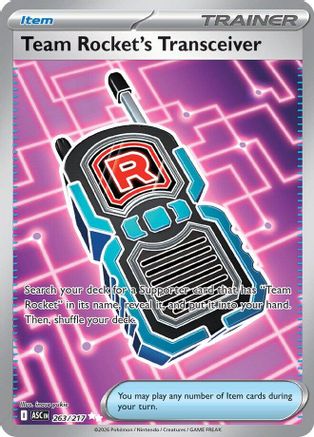 Team Rocket's Transceiver 263/217 - Holofoil ME Ascended Heroes