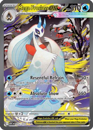 Mega Froslass ex 275/217 - Holofoil ME Ascended Heroes