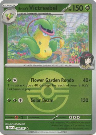 Erika's Victreebel (Poke Ball) 006 - Reverse Holofoil ME Ascended Heroes