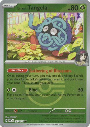 Erika's Tangela 007/217 - Reverse Holofoil ME Ascended Heroes