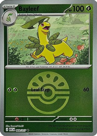 Bayleef (Friend Ball) 009 - Reverse Holofoil ME Ascended Heroes