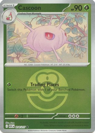 Cascoon (Love Ball) 014 - Reverse Holofoil ME Ascended Heroes