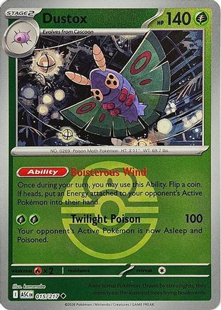 Dustox 015/217 - Reverse Holofoil ME Ascended Heroes