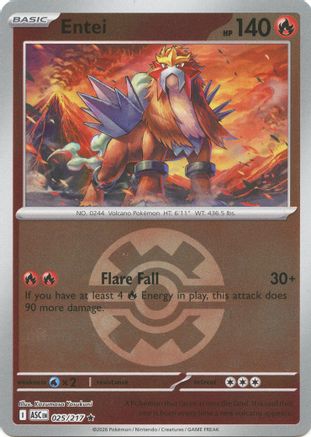Entei (Quick Ball) 025 - Reverse Holofoil ME Ascended Heroes