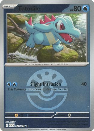 Totodile (Friend Ball) 041 - Reverse Holofoil ME Ascended Heroes