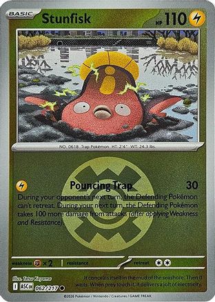 Stunfisk (Quick Ball) 062 - Reverse Holofoil ME Ascended Heroes