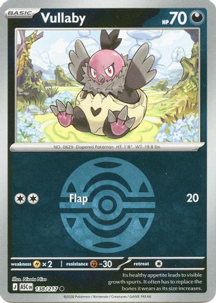 Vullaby (Dusk Ball) 138 - Reverse Holofoil ME Ascended Heroes