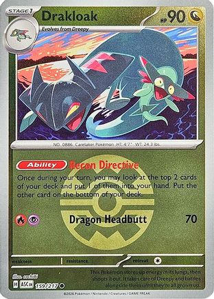 Drakloak 159/217 - Reverse Holofoil ME Ascended Heroes