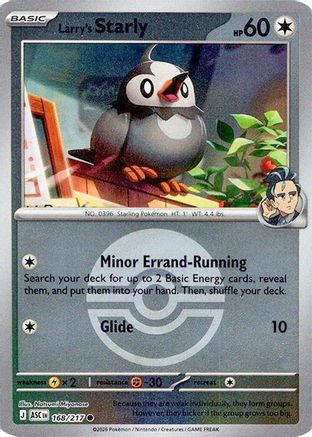 Larry's Starly (Poke Ball) 168 - Reverse Holofoil ME Ascended Heroes