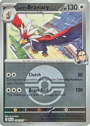 Larry's Braviary (Poke Ball) 174 - Reverse Holofoil ME Ascended Heroes