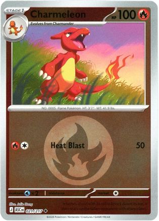Charmeleon (Energy Symbol Pattern) 021 - Reverse Holofoil ME Ascended Heroes
