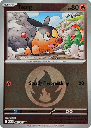 Tepig (Energy Symbol Pattern) 029 - Reverse Holofoil ME Ascended Heroes
