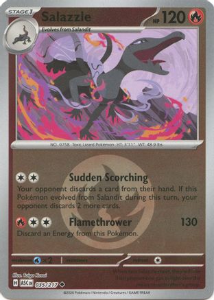 Salazzle 035/217 - Reverse Holofoil ME Ascended Heroes