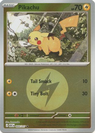 Pikachu (Energy Symbol Pattern) 055 - Reverse Holofoil ME Ascended Heroes