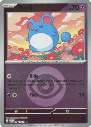 Marill 083/217 - Reverse Holofoil ME Ascended Heroes