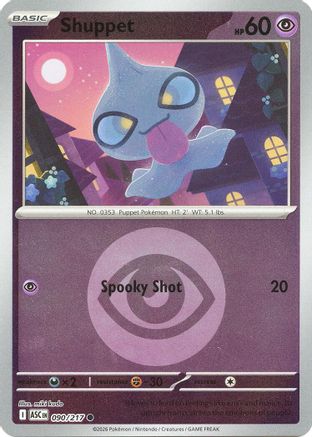 Shuppet (Energy Symbol Pattern) 090 - Reverse Holofoil ME Ascended Heroes