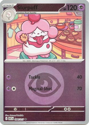 Slurpuff 094/217 - Reverse Holofoil ME Ascended Heroes