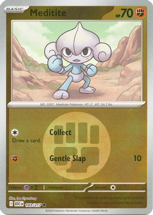 Meditite (Energy Symbol Pattern) 103 - Reverse Holofoil ME Ascended Heroes