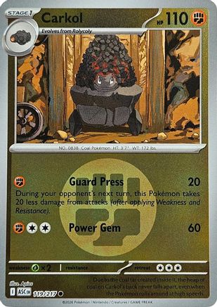 Carkol (Energy Symbol Pattern) 119 - Reverse Holofoil ME Ascended Heroes
