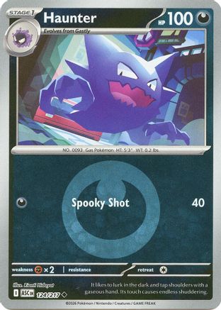 Haunter (Energy Symbol Pattern) 124 - Reverse Holofoil ME Ascended Heroes