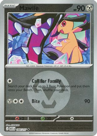 Mawile 144/217 - Reverse Holofoil ME Ascended Heroes